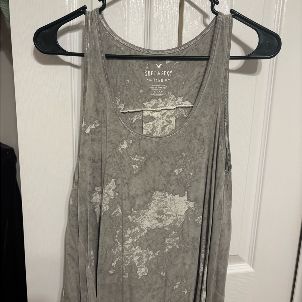 American Eagle Soft & Sexy Gray Tank Top